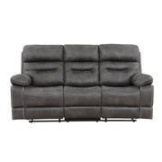 Steve Silver Rudger Moonlight Gray Manual Reclining Sofa