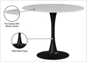 Meridian Furniture Tulip White 36 Inch Dining Table