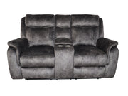 New Classic Furniture Park City Slate Gray Power Console Loveseat