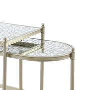 Acme Furniture Zaba Champagne Nesting Table Set