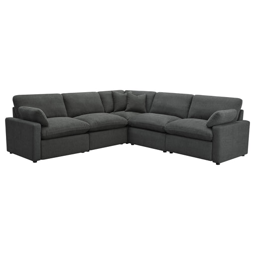 Coaster Furniture Collins Dark Grey 5pc Power Reclining Sectional