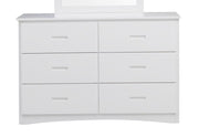 Home Elegance Galen White Dresser and Mirror