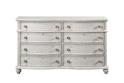 Acme Furniture Jaqueline Antique White Dresser And Mirror