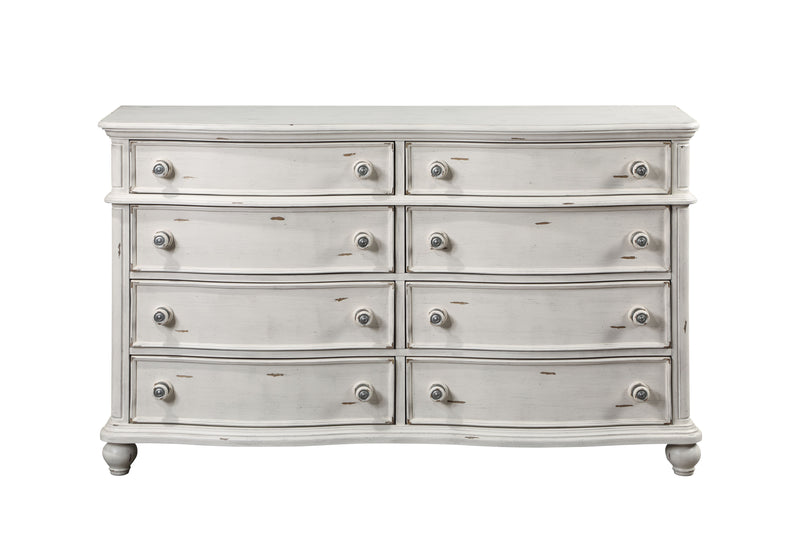 Acme Furniture Jaqueline Antique White Dresser And Mirror