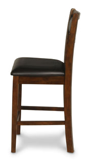 New Classic Furniture Gia Brown Round 5pc Counter Height Set