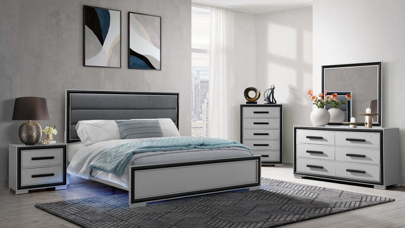 Global Furniture Amelia Black Grey Dresser