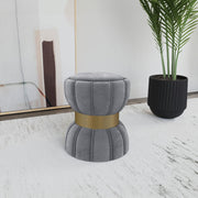 Coaster Furniture Sora Grey Round Ottoman