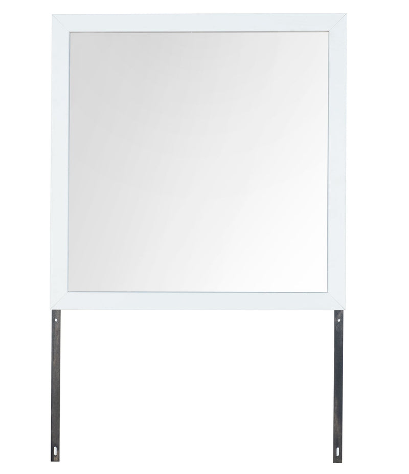 Global Furniture Collete White Dresser And Mirror