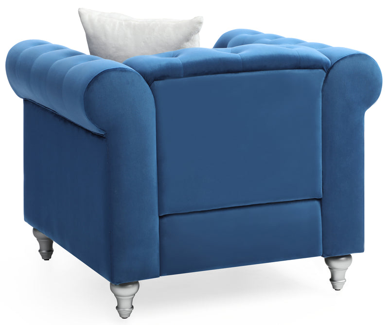 Glory Furniture Raisa Beige Velvet Chair