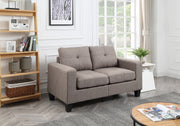 Glory Furniture Newbury Black Fabric Modular Loveseat
