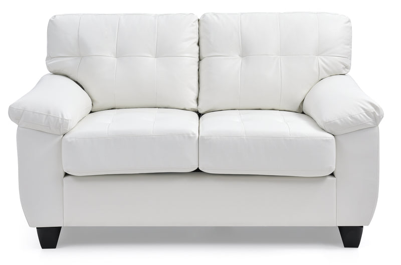 Glory Furniture Gallant Cappuccino Faux Leather Loveseat