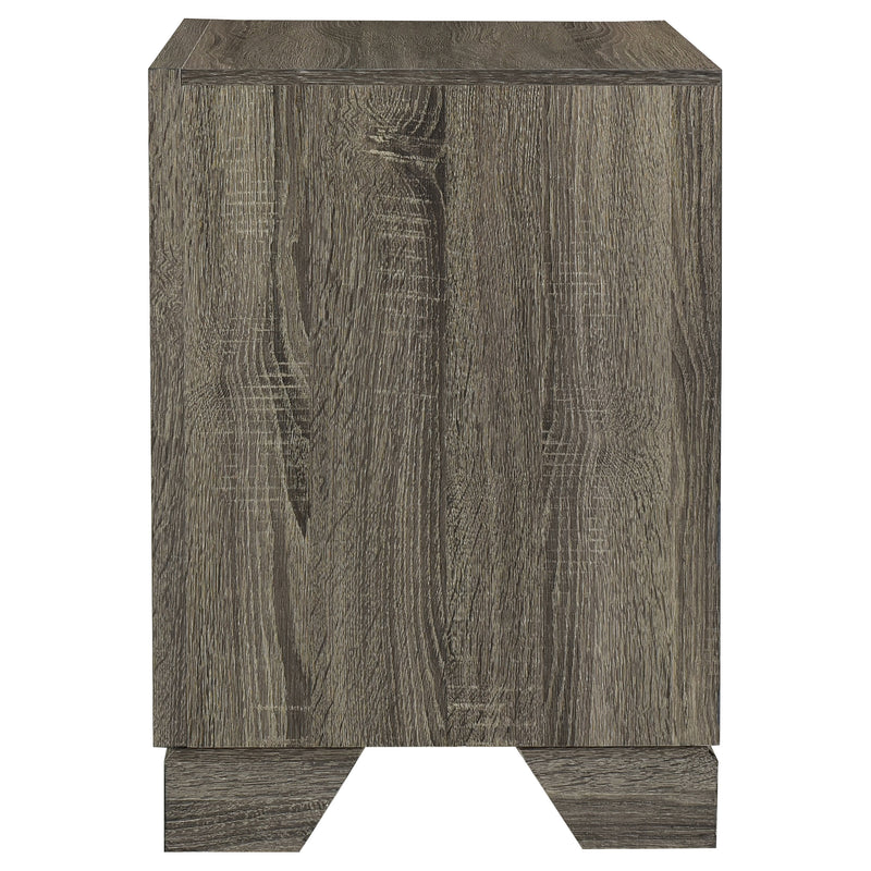 Coaster Furniture Wright Brown Oak 2 Drawer Nightstand
