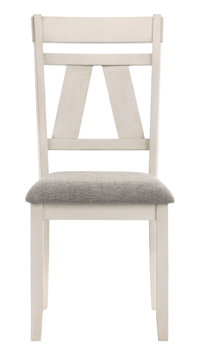 2 New Classic Furniture White Side Chairs