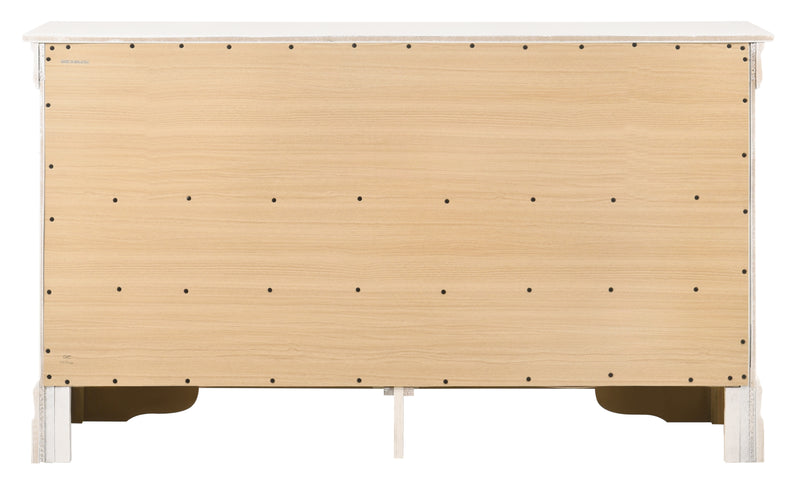 Glory Furniture Louis Phillipe Teal 6 Drawers Dresser