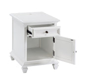 Steve Silver Charlestown White Storage End Table