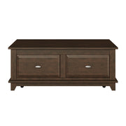 Home Elegance Minot Brown 3pc Coffee Table Set