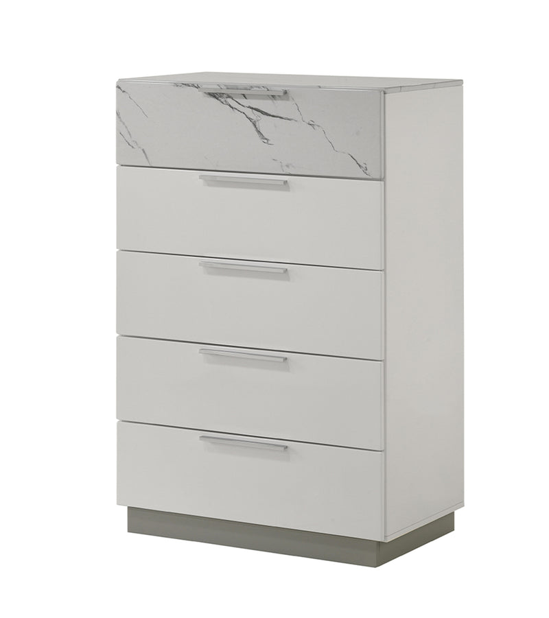 Galaxy Home Mist White Chest