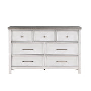 Home Elegance Ambrose Gray White Dresser And Mirror