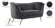 Meridian Furniture Margo Green Velvet Loveseat