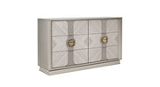 Galaxy Home Eternity Beige Dresser and Mirror