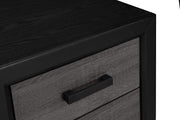 Global Furniture Lisbon Black Grey Nightstand
