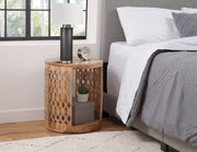 Steve Silver Brinley Natural Round End Table