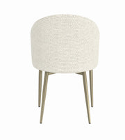 Acme Furniture Cora Golden Champange White 7pc Dining Room Set