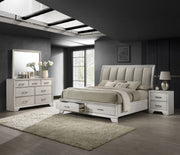 Crown Mark Jaymes White Mist Dresser and Mirror