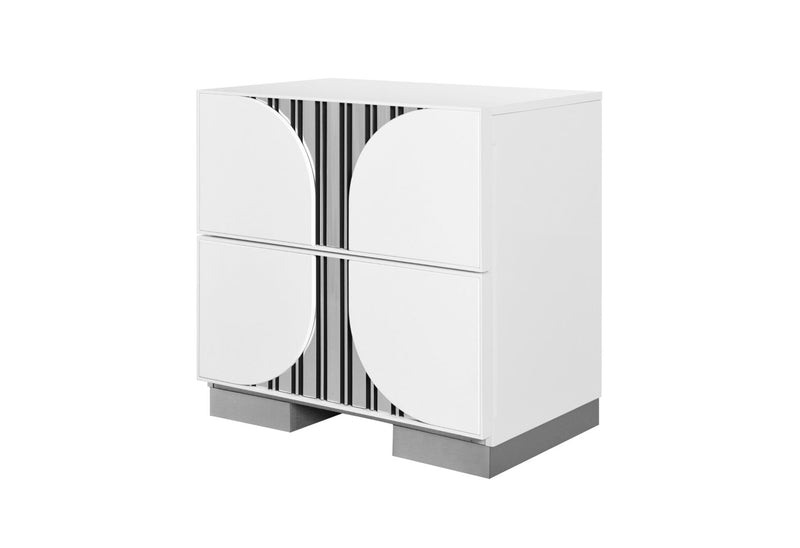 Global Furniture Talia White Nightstand