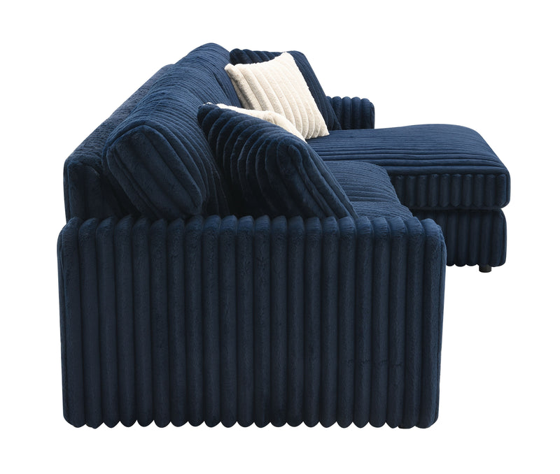 Acme Furniture Breton Blue Sectional