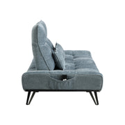 Home Elegance Quonsett Blue Sofa with Adjustable Headrests