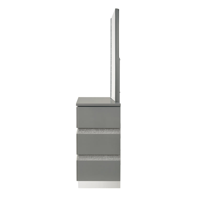 New Classic Furniture Paradox White Dresser And Mirror