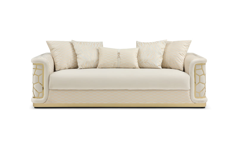 Glory Furniture Talia Ivory Sofa