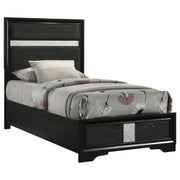 Coaster Furniture Miranda Black Twin Panel Bed