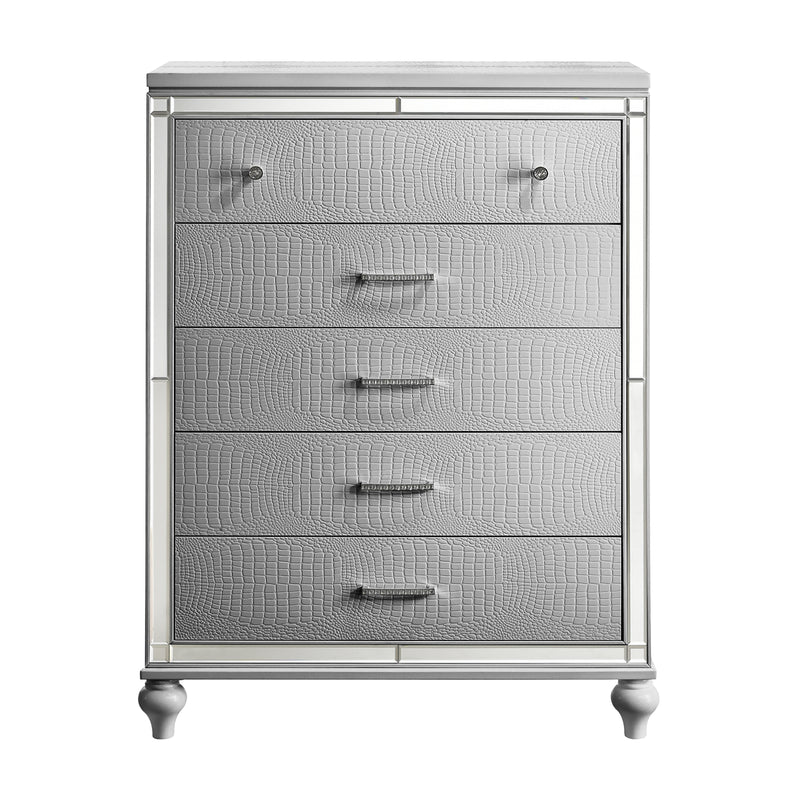 New Classic Furniture Valentino Silver Wood Chest