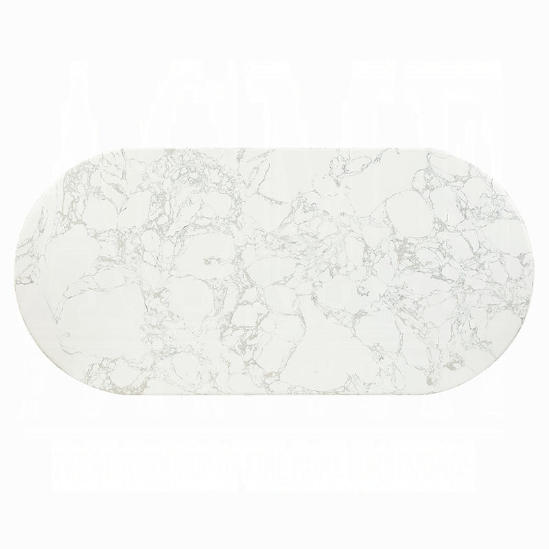 Acme Furniture Zayn White Natrual Dining Table