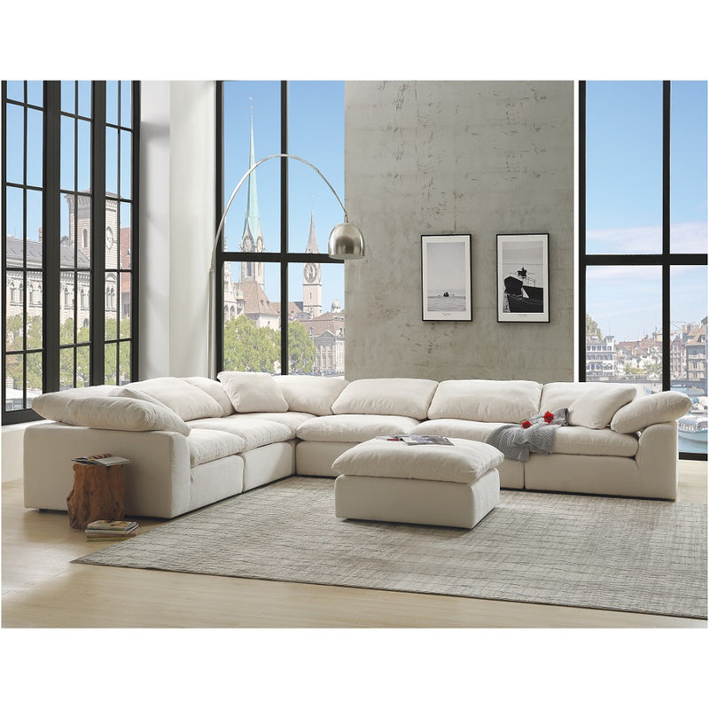 Acme Furniture Naveen Ivory Modular Armless Chair