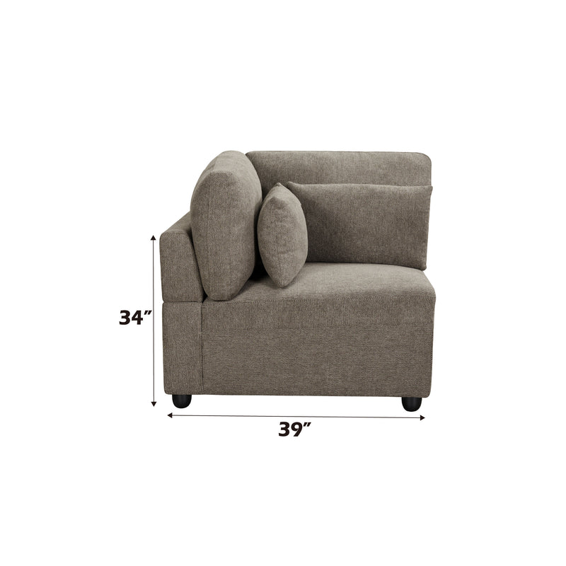 Acme Furniture Rylie Brown Modular LAF Armrest Chair