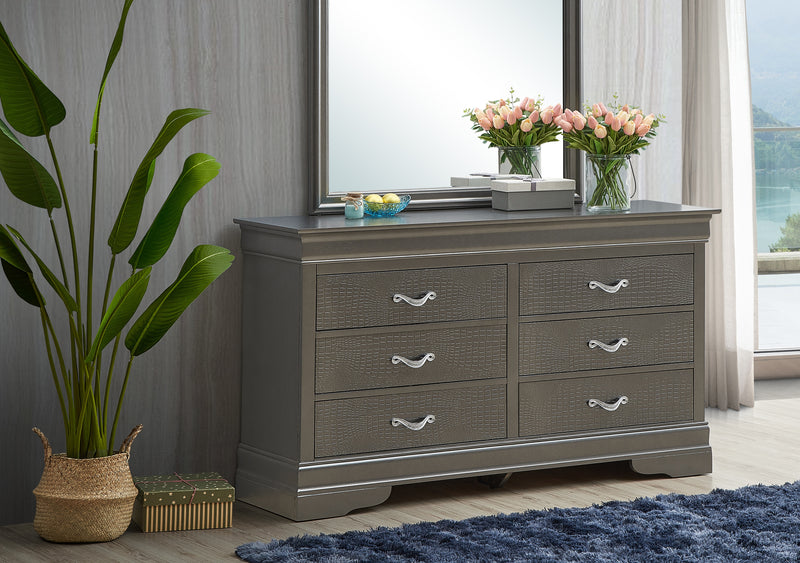 Glory Furniture Lorana White Pearl Dresser