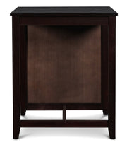 New Classic Furniture Gia Ebony PU 30 Inch 3pc Counter Height Set