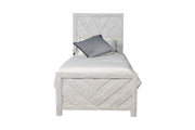 Galaxy Home Denver White 5pc Bedroom Set with Twin Bed