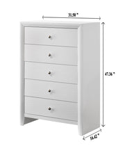 Crown Mark Evan White Chest