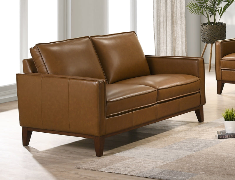 New Classic Furniture Caspar Caramel 2pc Living Room Set