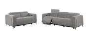 Global Furniture U8521 Dark Grey Taupe Power Reclining Sofa