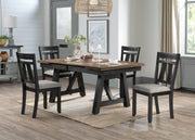 2 Crown Mark Maribelle Wheat Charcoal Side Chairs