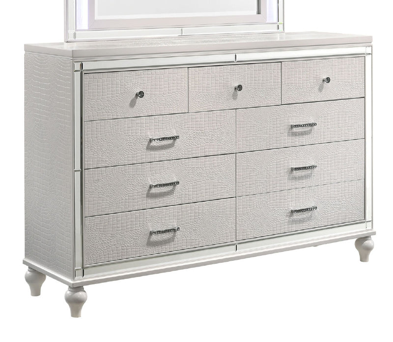 New Classic Furniture Valentino White Dresser