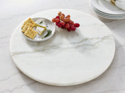 Steve Silver Arken White Marble 18 Inch Lazy Susan