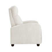 Home Elegance Parsons Gray Push Back Reclining Chair