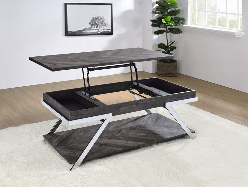 Steve Silver Roma Shadow Grey Lift Top Cocktail Table