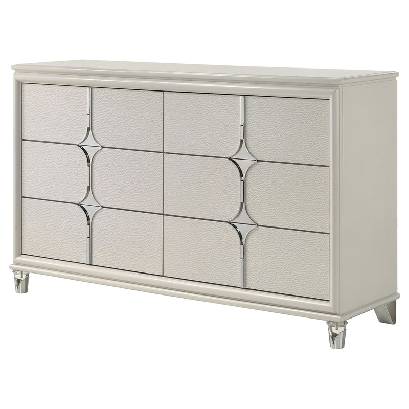 Coaster Furniture Olivia White 6 Drawer Dresser